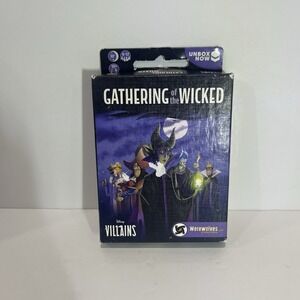 DISNEY VILLAINS: GATHERING OF THE WICKED Card / Board Game Zygomatic NIB